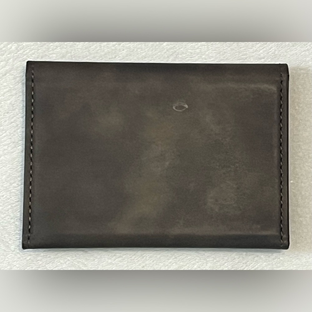 DG.MING Brown Leather Tri-Fold Magnetic Wallet - Picture 2 of 13